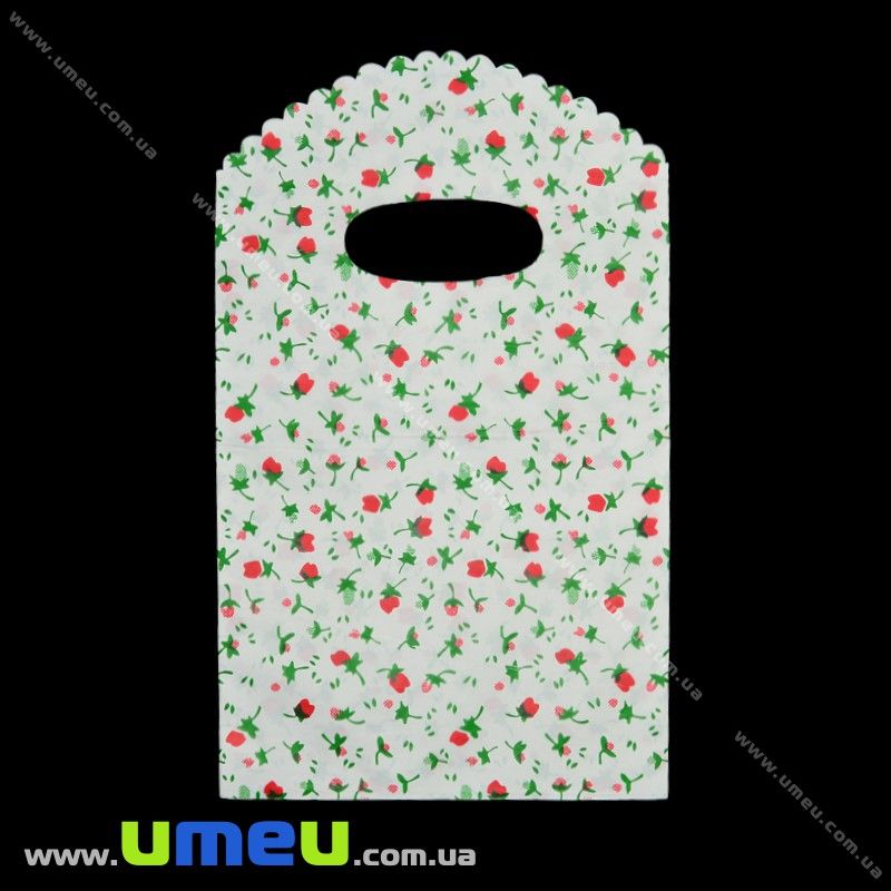 Подарунковий пакетик, 19х12 см, Білий (UPK-012341)