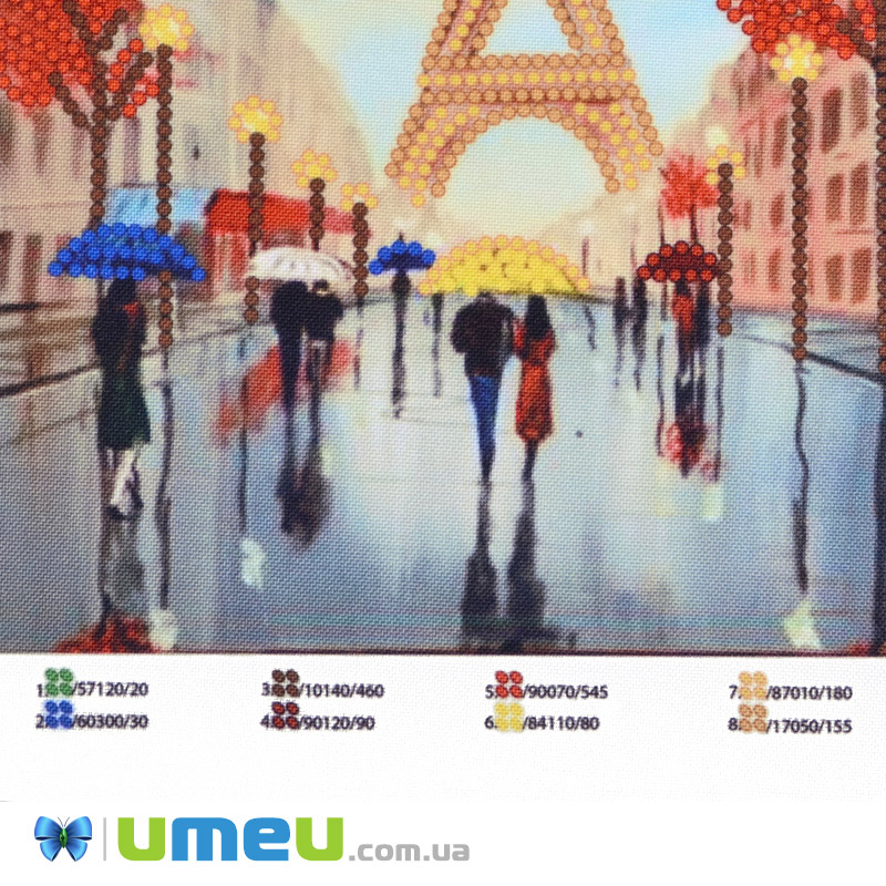 Схема для выш. бісером Юма, У Парижі осінь, 26х19 см (UPK-048362)