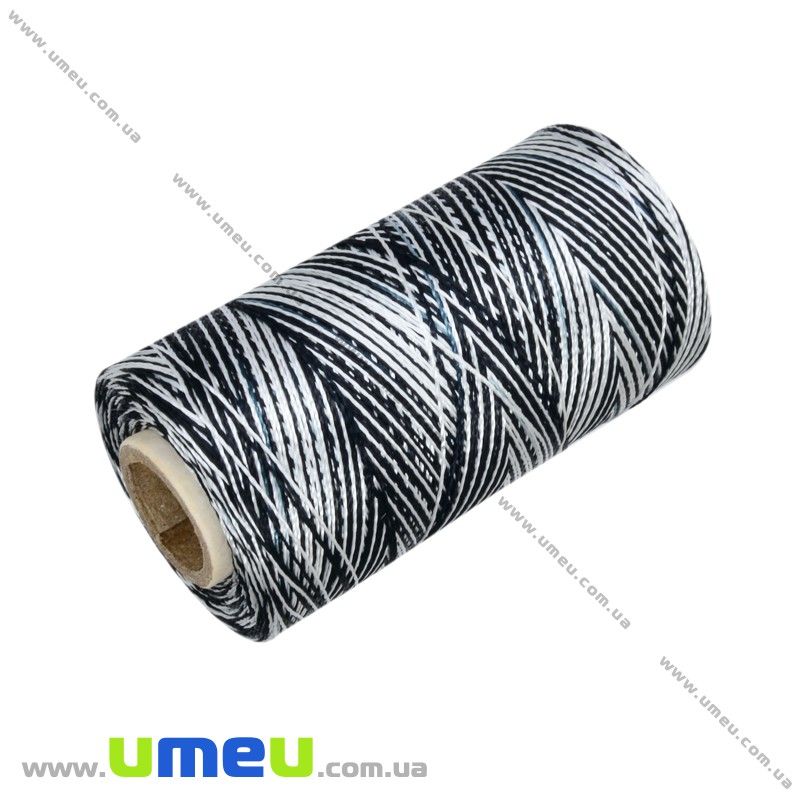 Нитки шовкові Doli меланжеві, Чорні 206, 500 м (MUL-021567)