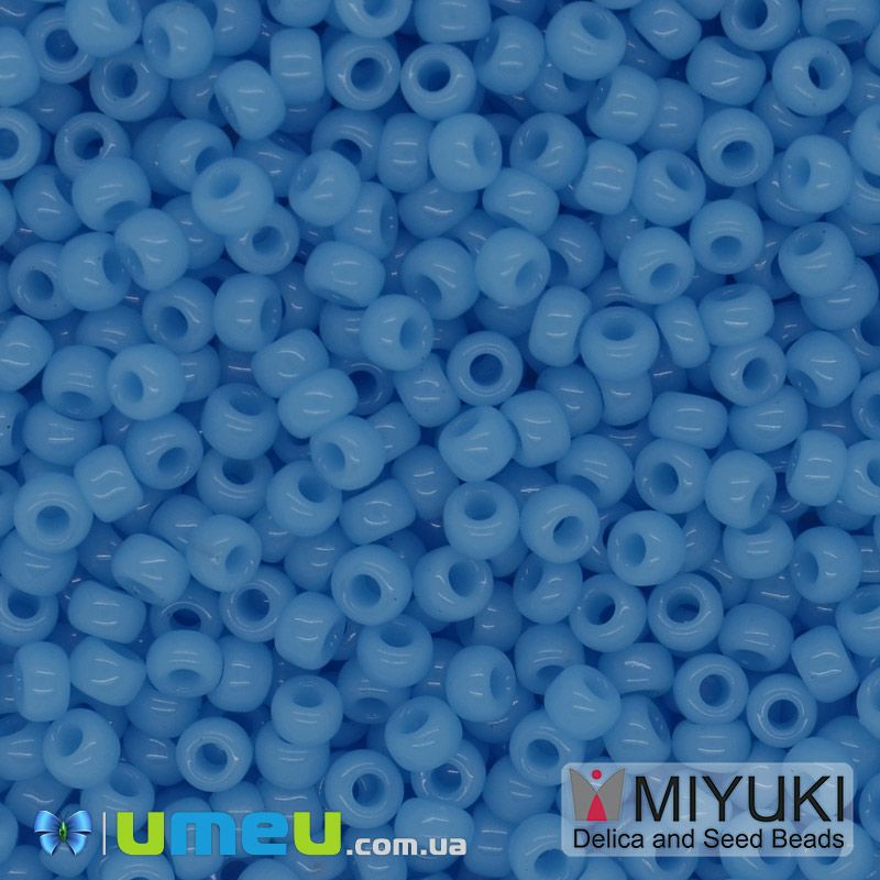 Бисер японский Miyuki круглый RR 8/0 №413, Голубой (BIS-045955)