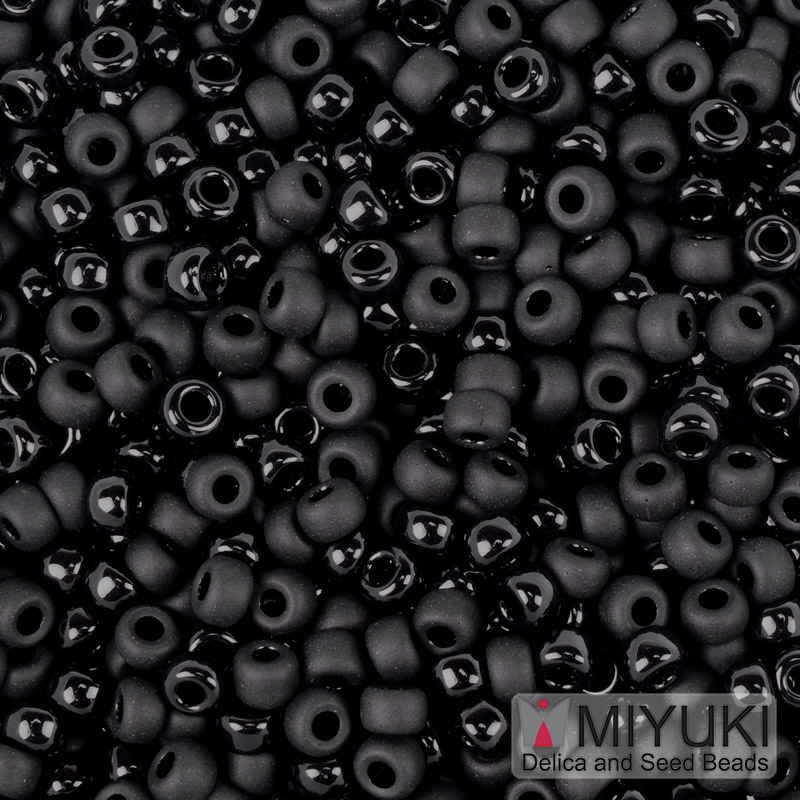 Бісер японський Miyuki круглий RR 8/0 №mix109, Чорний (BIS-055974)