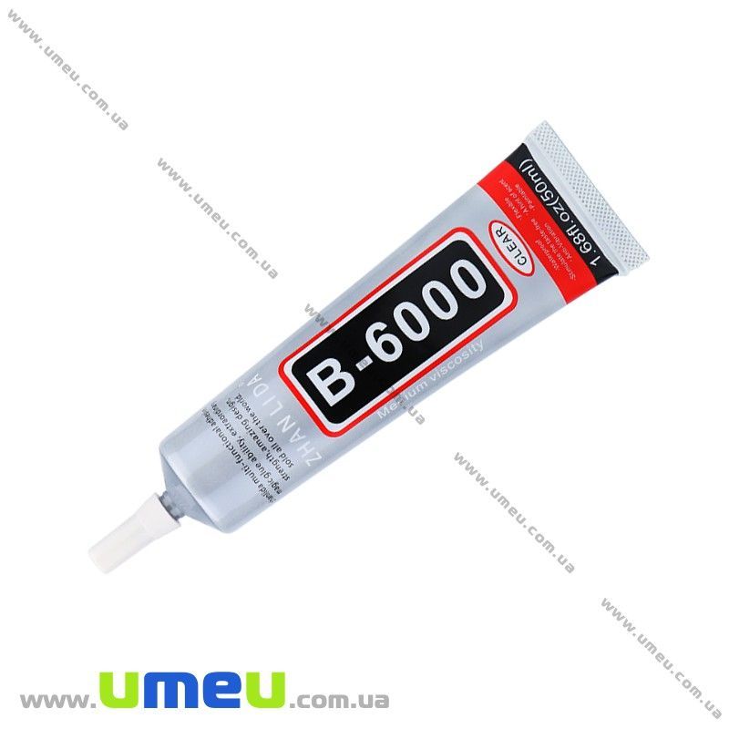 Клей B6000 для страз (с иглой), 50 мл (INS-022897)