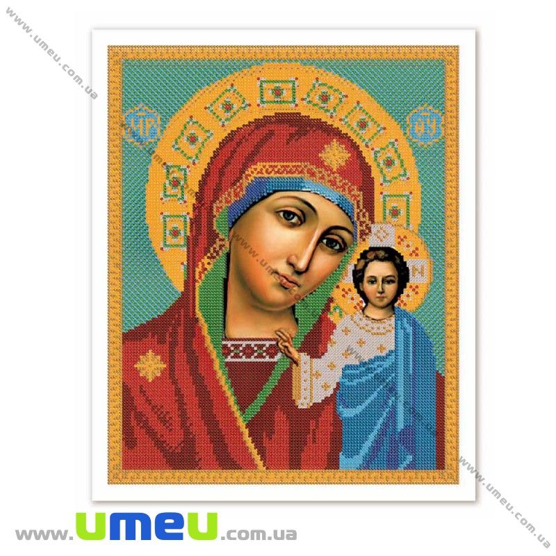 Схема для виш. бісером Нова Слобода, Богородиця Казанська, 33х26 см (UPK-027756)