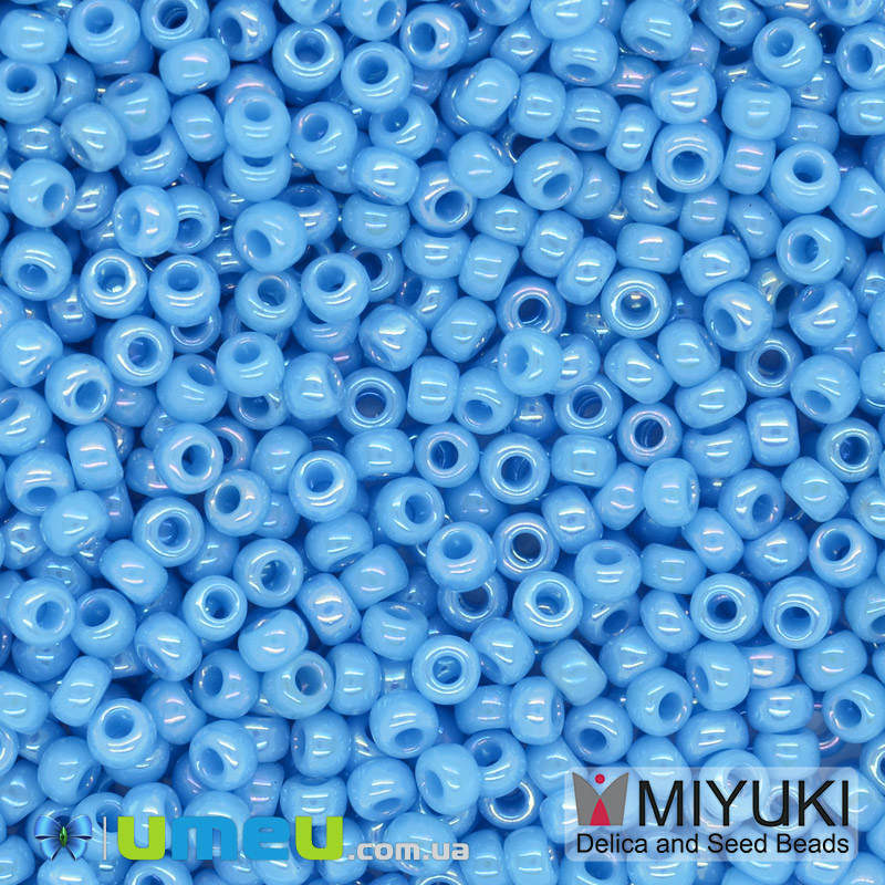 Бісер японський Miyuki круглий RR 10/0 №482, Блакитний (BIS-047542)