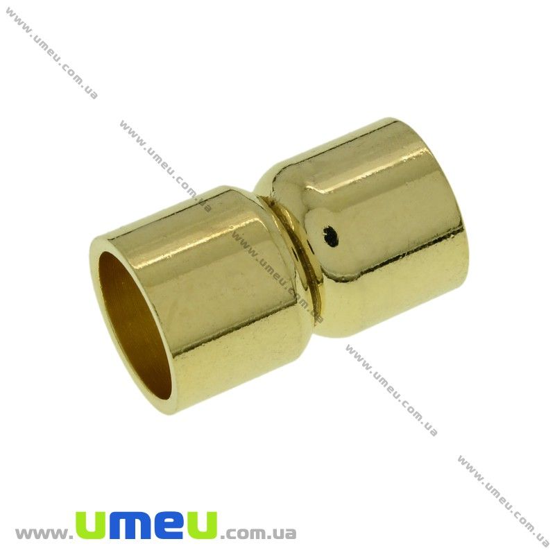 Замок магнітний для вклеювання шнура, Золото, 19х11 мм (ZAM-024119)