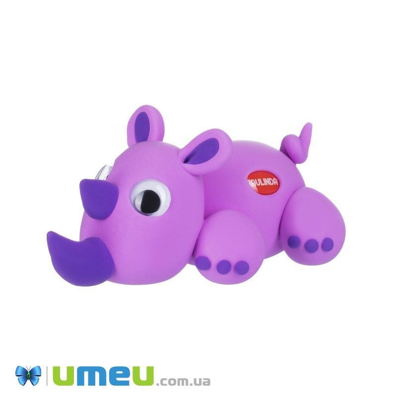 Маса для ліплення Paulinda Super Dough Fun4one Носоріг (рухливі очі) (DIF-043537)