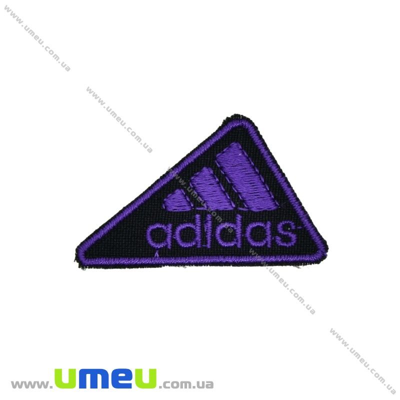 Термоаппликация Adidas, 5х3 см, Фиолетовая (APL-029973)