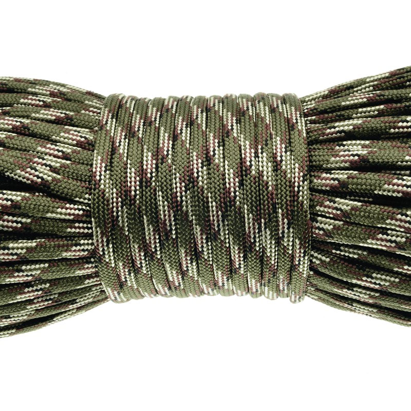 Шнур паракорд семіжільний меланж 4 мм, Хакі (LEN-024933)