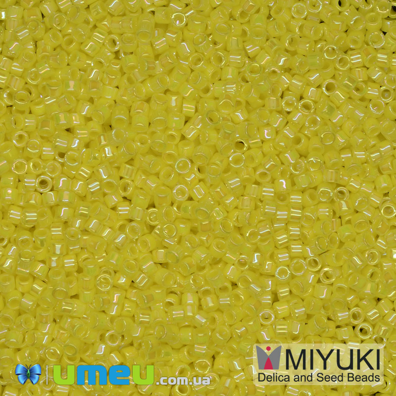 Бисер японский Miyuki Delica 11/0 DB160, Желтый АВ (BIS-040585)