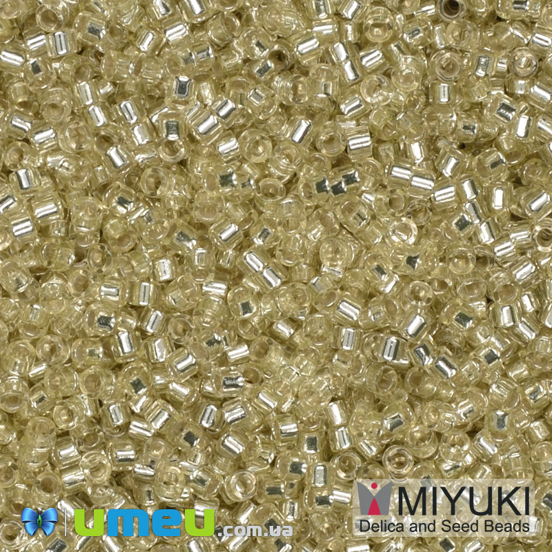Бісер японський Miyuki Delica 11/0 DB1432, Жовтий дуже блідий (BIS-039990)