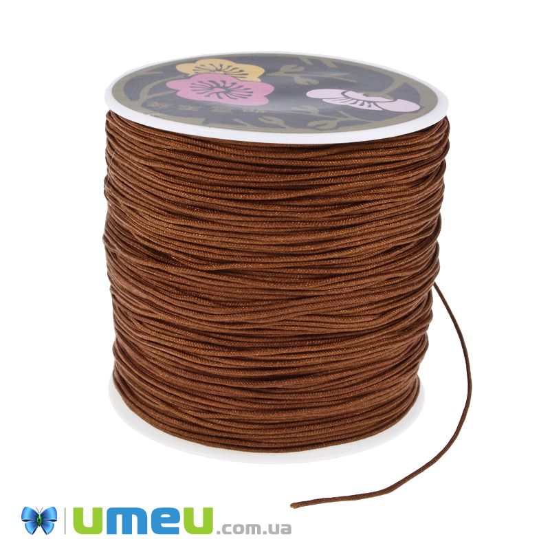 Нейлоновый шнур, 0,8 мм, Кирпичный (LEN-047074)