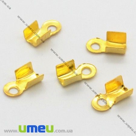 Затискачі, 6х3 мм, Золото (ZAG-004655)