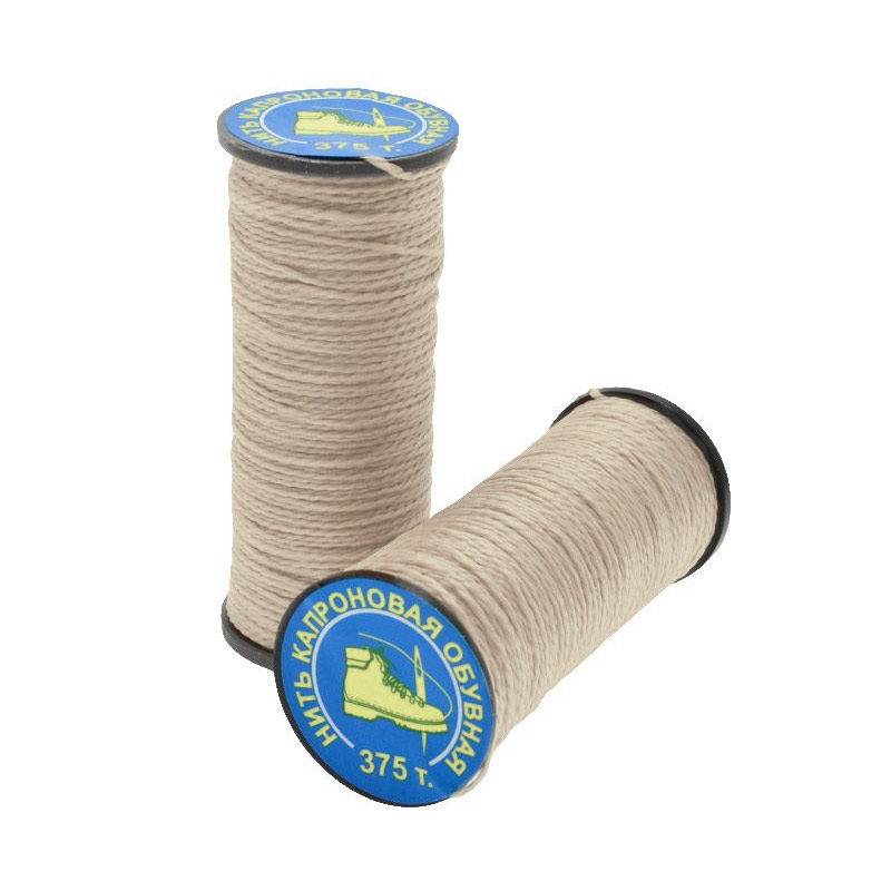 Нитка капронова (взуттєва) 375 т, Бежева, 20 м (MUL-021134)