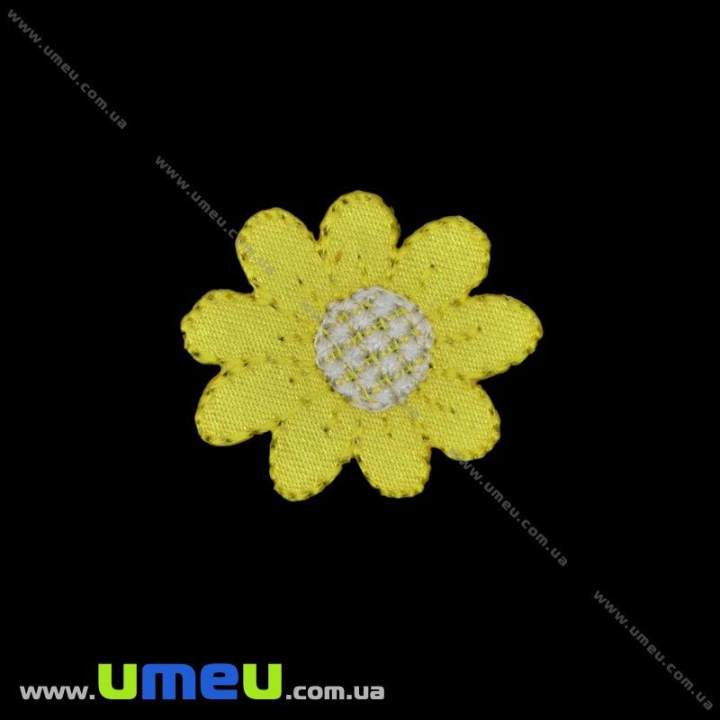 Термоаппликация Цветочек, 3,5х3 см, Желтая (APL-016405)