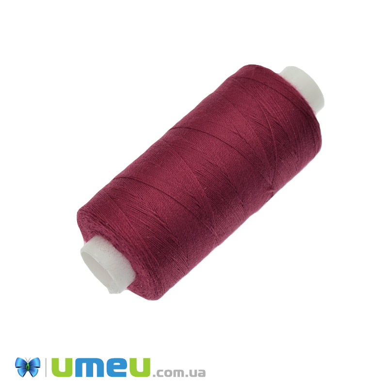 Нитка поліестерова KIWI №40/2, col.115, Червона темна, 366 м (MUL-046691)
