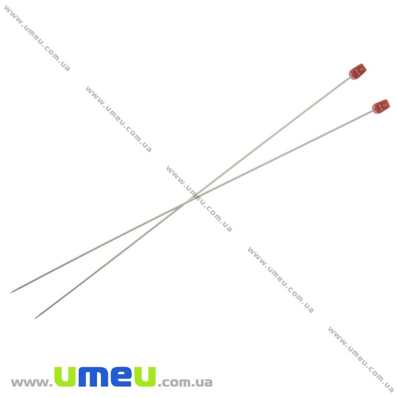 Спиці прямі тефлонові з заглушкою, 2,0 мм, 35 см (YAR-024565)
