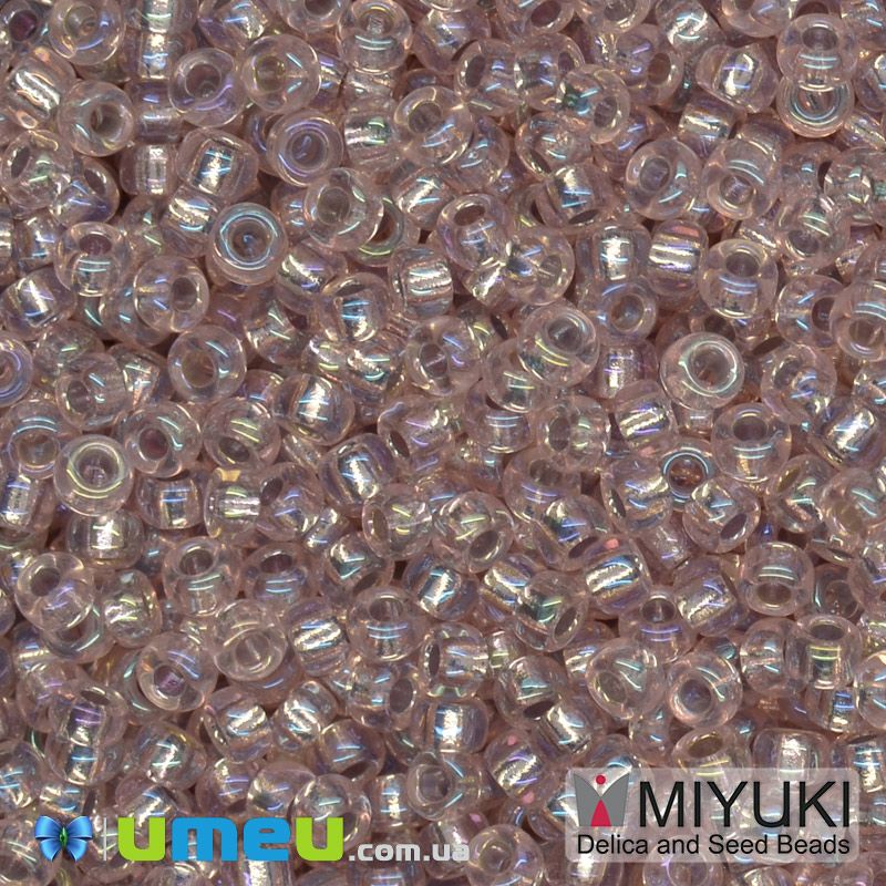Бісер японський Miyuki круглий RR 8/0 №1023, Бежевий АВ (BIS-045979)