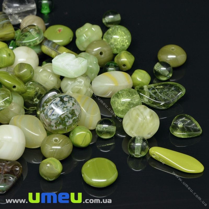 Бусины чешское стекло Preciosa 92-Mix16-Olivegreen (BUS-036038)