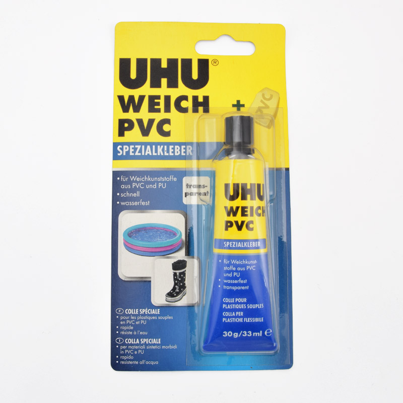 Клей UHU для ПВХ и резины, 33 мл (INS-059138)