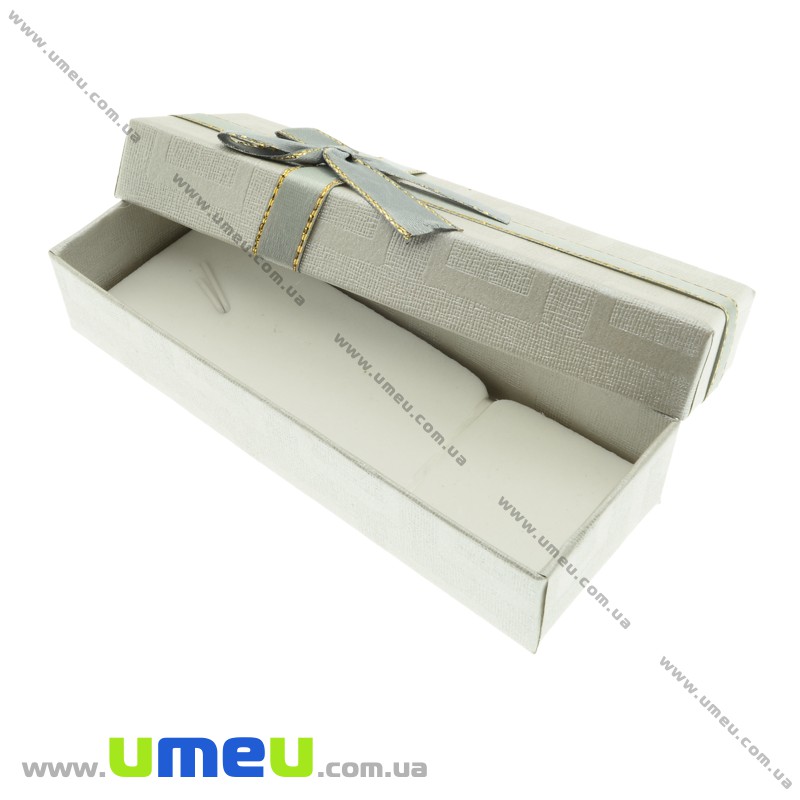 Подарункова коробочка Прямокутна, 12х4,5х2,5 см, Сіра (UPK-023189)