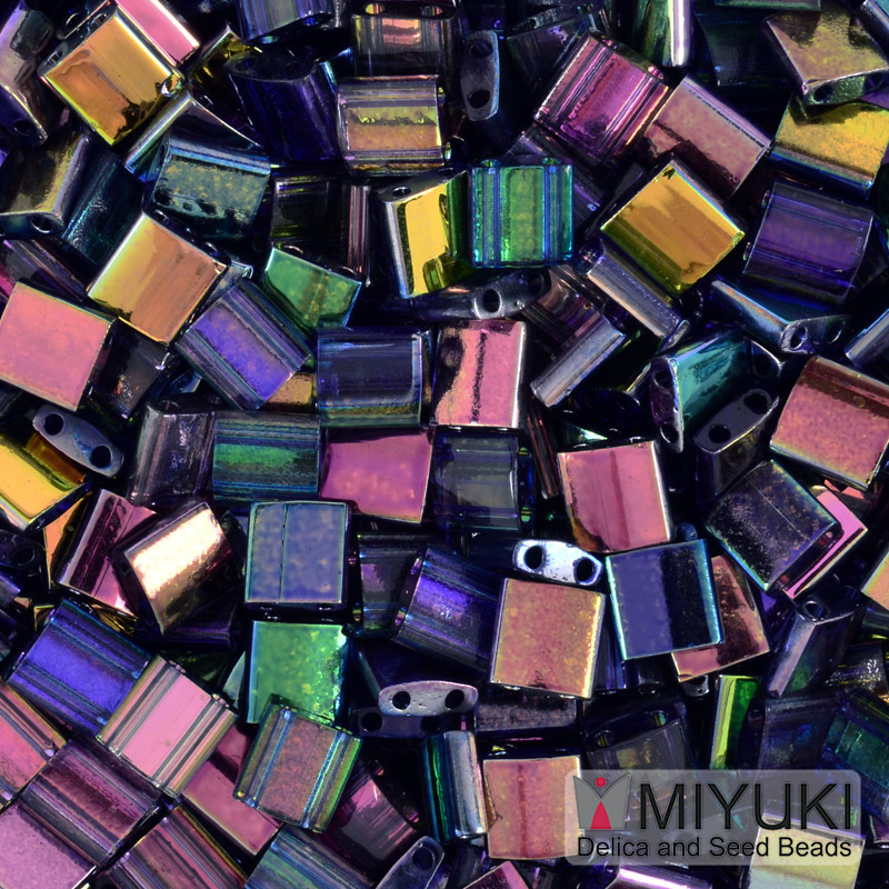 Бісер японський Miyuki TILA №4572, 5х5 мм, Ірис фіолетовий (BIS-053235)