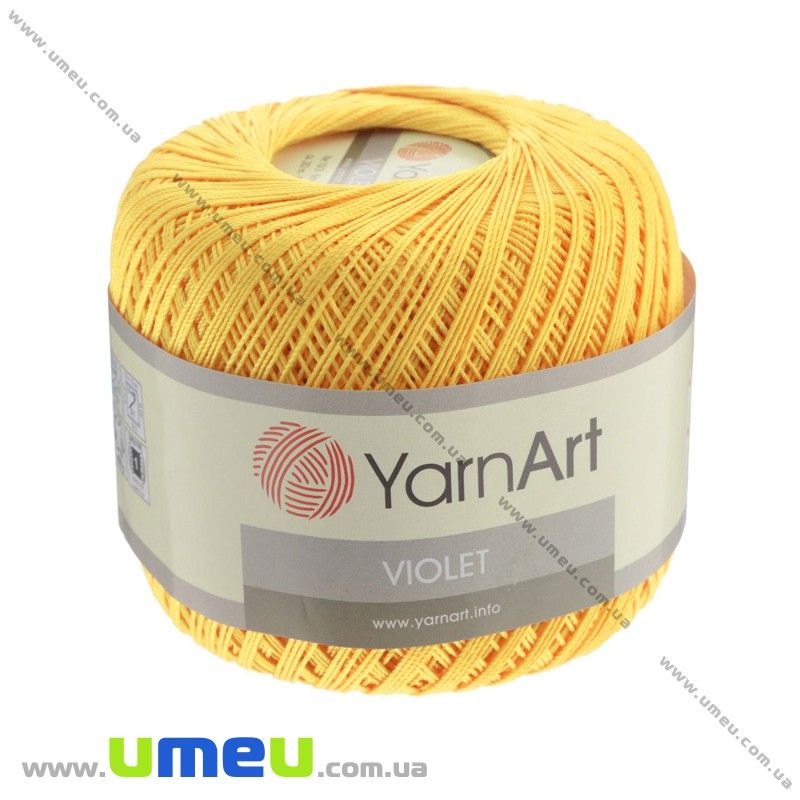 Пряжа YarnArt Violet 50 г, 282 м, Жовта 4653 (YAR-025031)