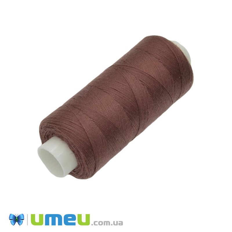 Нитка поліестерова KIWI №40/2, col.474, Коричнева, 366 м (MUL-046804)