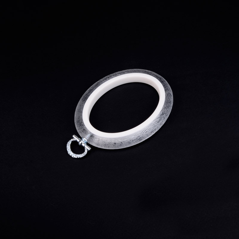 Пяльцы-рамка NURGE овальные пластиковые 10,5х8,5 см, Прозрачные (MUL-055586)