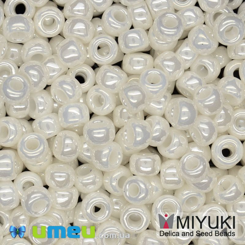 Бісер японський Miyuki круглий RR 6/0 №591, Молочний (BIS-046033)