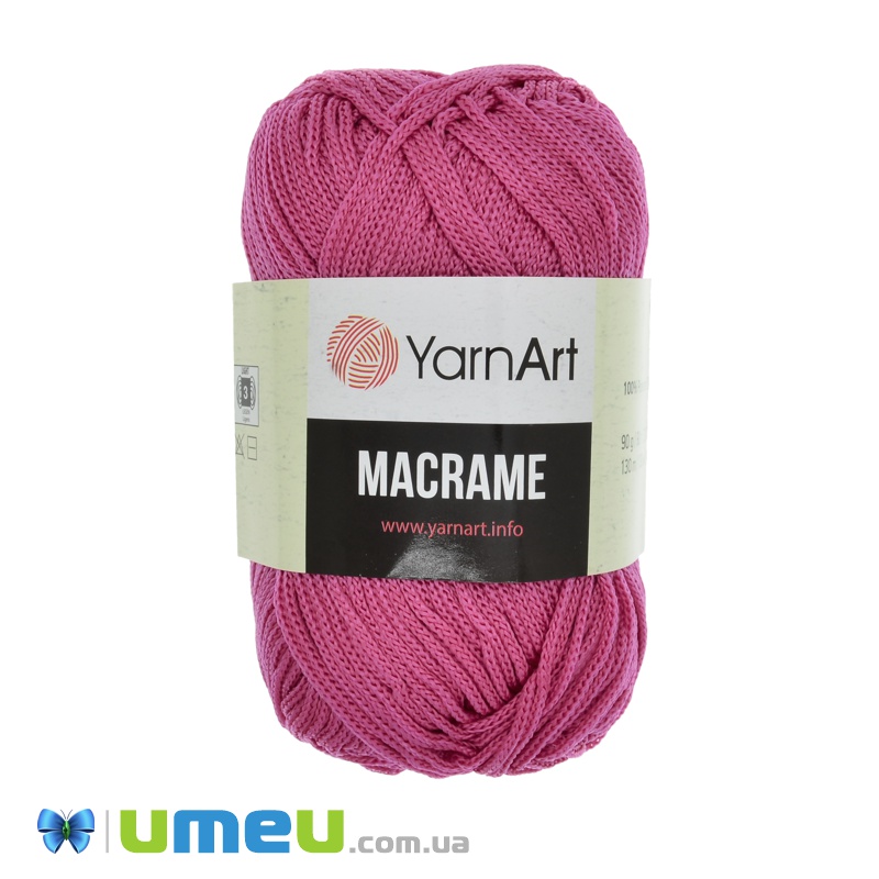 Пряжа YarnArt Macrame 90 г, 130 м, Малинова 140 (YAR-038445)
