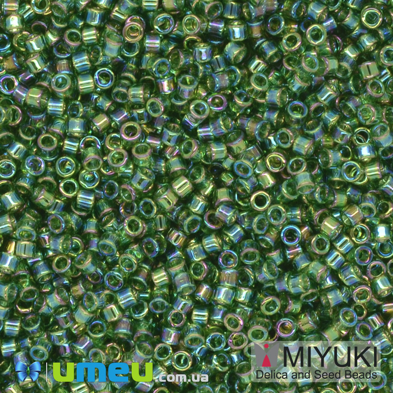 Бісер японський Miyuki Delica 11/0 DB1247, Оливковий АВ (BIS-039985)
