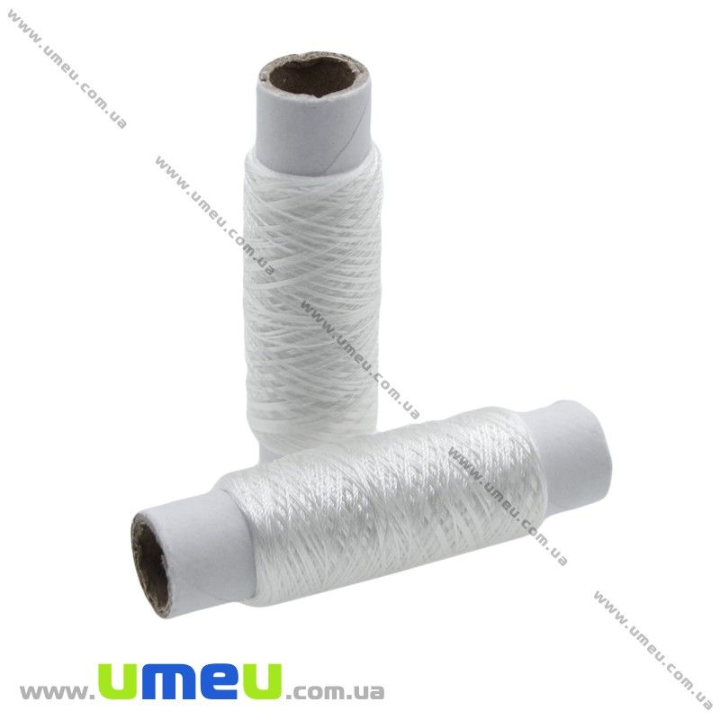 Нитка бісерна капронова, Біла, 100 м (MUL-008899)