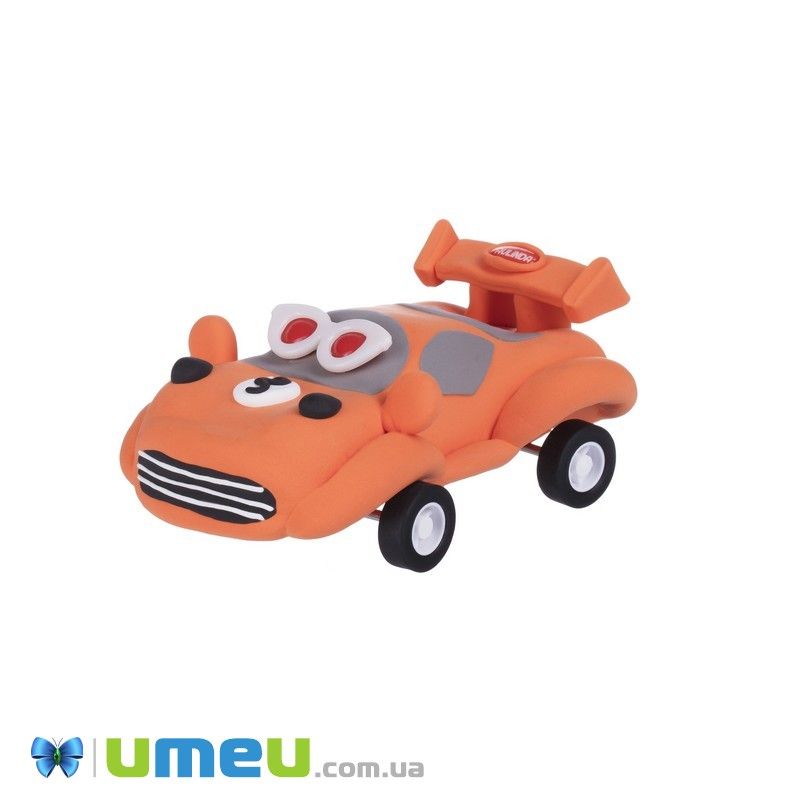 Маса для ліплення Paulinda Super Dough Racing time Машинка помаранчева (DIF-043529)