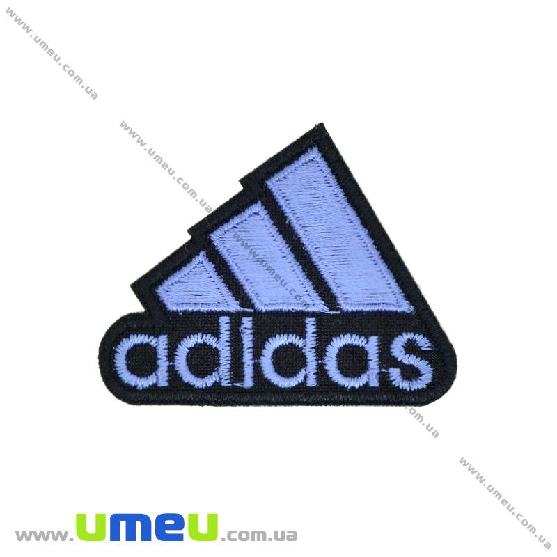 Термоаплікація Adidas, 5,5х4,5 см, Синя (APL-029962)