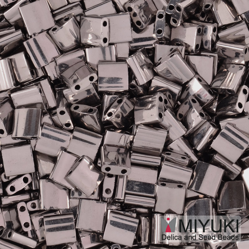 Бисер японский Miyuki TILA №190, 5х5 мм, Nickel plated (BIS-053341)