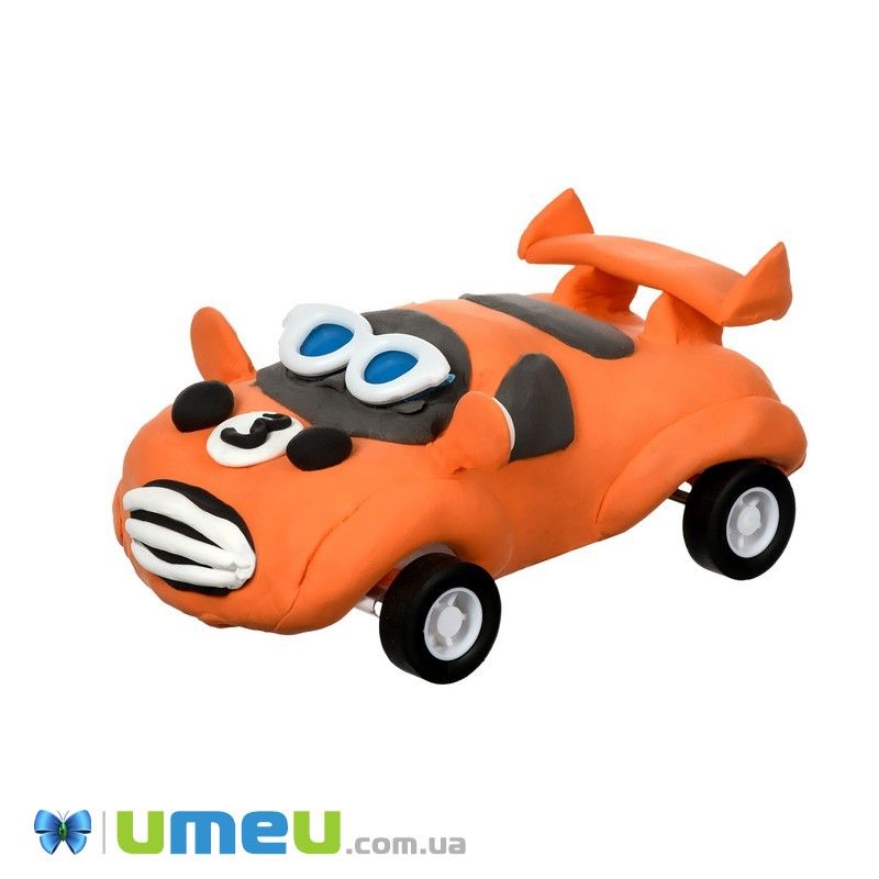 Маса для ліплення Paulinda Super Dough Racing time Машинка помаранчева (DIF-043529)