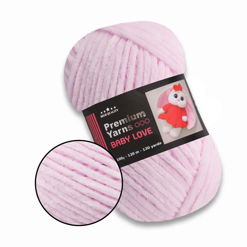 Пряжа Premium Yarn Baby Love 100 г, 120 м, Розовая 303 (YAR-061602)