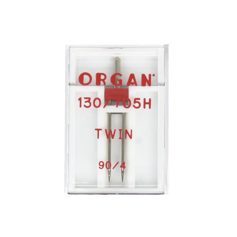 Голка подвійна ORGAN TWIN UNIVERSAL №90/4 для побутових швейних машин (SEW-057283)