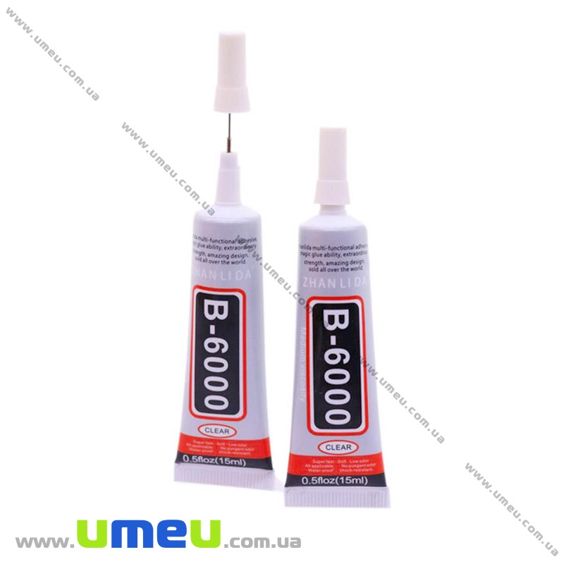 Клей B6000 для страз (с иглой), 15 мл (INS-022896)
