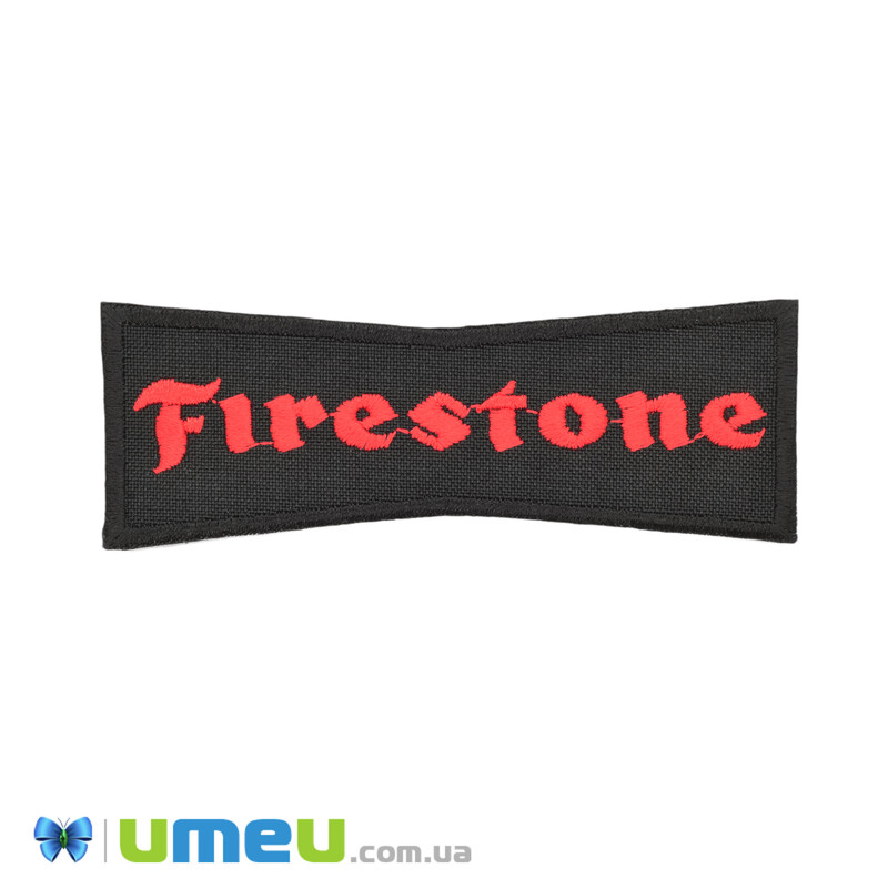 Термоаппликация Firestone, 10х3.5 см, Черно-красная (APL-042504)