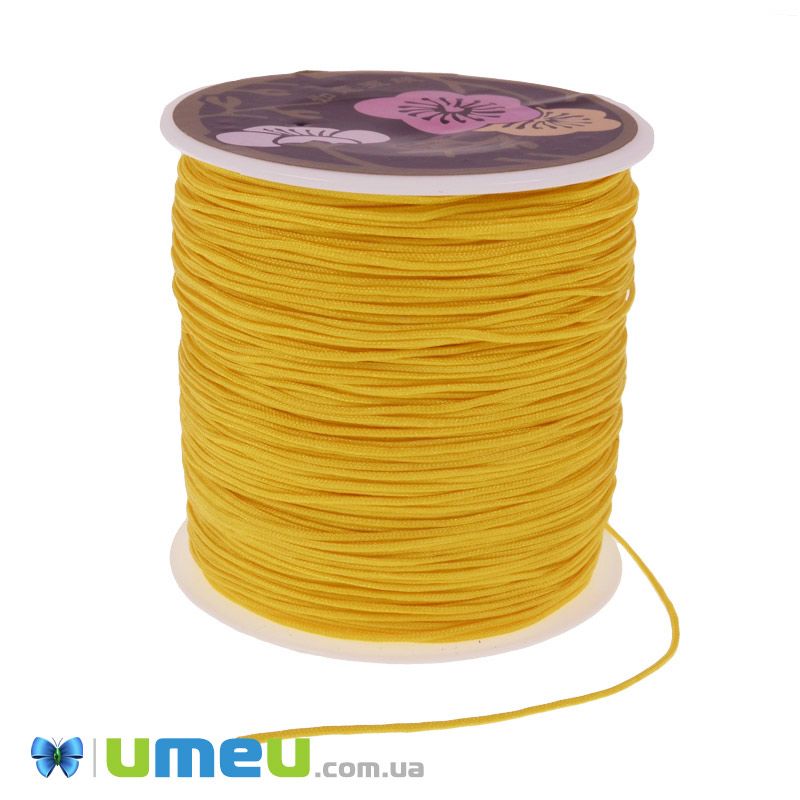 Нейлоновый шнур, 0,8 мм, Желтый (LEN-047067)
