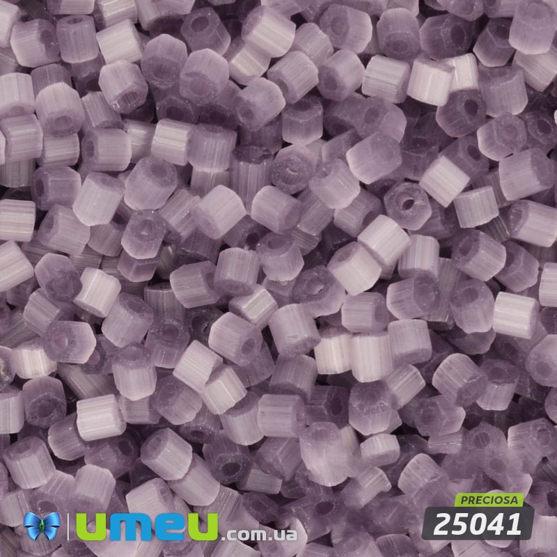 Бисер чешский Сатин 10/0, №25041, Аметистовый (BIS-010239)