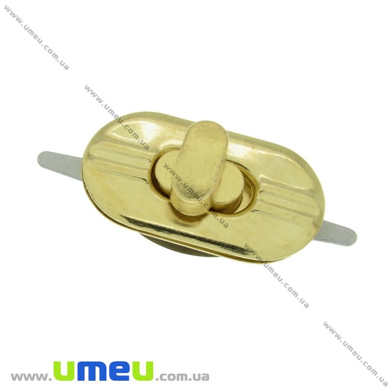 Замок для сумки поворотний, 36х19 мм, Золото (BAG-002397)