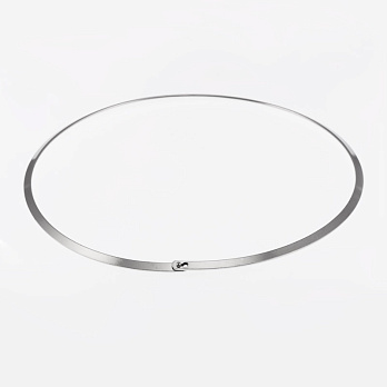 Основа на шию з нерж. ст., 13,5 см, 45 см, Темне срібло (STL-056085)