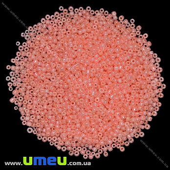 Бисер китайский мелкий, 12/0, Персиковый перламутровый, 2 мм (BIS-015656)