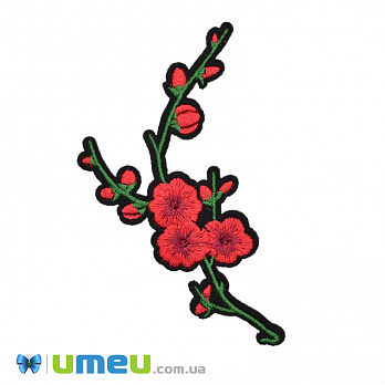 Термоаплікація Мальви червоні, 13х7 см (APL-038280)
