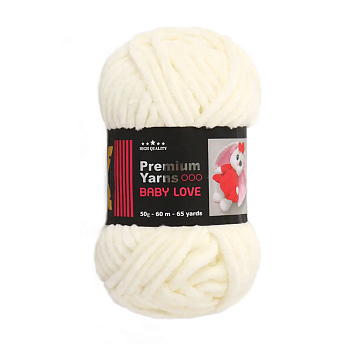 Пряжа Premium Yarn Baby Love 50 г, 60 м, Кремова 308 (YAR-052312)