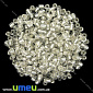 Бісер китайський великий, 6/0, Білий блискучий, 4 мм (BIS-008632)