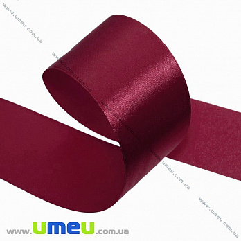 [Архів] Атласна стрічка, 50 мм, Бордова (LEN-027617)