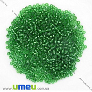 Бісер китайський середній, 8/0, Зелений блискучий, 3 мм (BIS-007997)